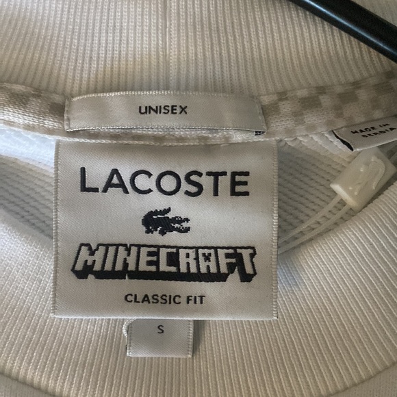 - - Never worn lacoste x minecraft crew sweater never worn - Picture 5 of 5